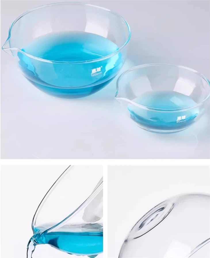 Lab Use Chemistry Factory Direct Lab Glassware 60mm Quartz Evaporating Dish Chemistry