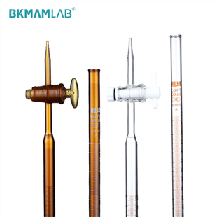 Byreta s vysokým borosilikátovým sklom pre laboratórium